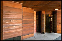 Entrance, Hanna House. Stanford University, California, USA (color)