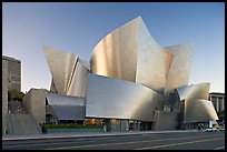 Walt Disney Concert Hall, designed by Frank Gehry, late afternoon. Los Angeles, California, USA