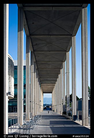 Gallery in the Music Center. Los Angeles, California, USA (color)