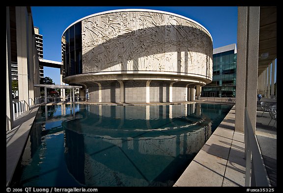 Pavilion in the Music Center. Los Angeles, California, USA (color)