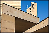 Angular shapes of Cathedral of our Lady of the Angels. Los Angeles, California, USA