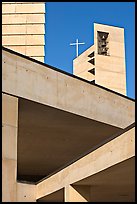 Belltower of Cathedral of our Lady of the Angels. Los Angeles, California, USA (color)