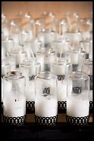 Candles outside the Cathedral of our Lady of the Angels. Los Angeles, California, USA (color)