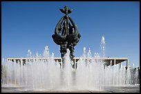 Peace on Earth sculpture by Jacques Lipchitz,  Music Center. Los Angeles, California, USA (color)