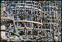 Detail, Watts towers, a masterpiece of folk art. Watts, Los Angeles, California, USA (color)