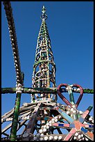 Detail of Watts Towers showing a heart. Watts, Los Angeles, California, USA