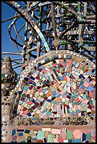 Moscaic and tower, Watts Towers. Watts, Los Angeles, California, USA