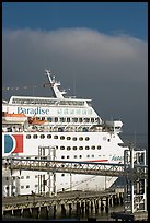 Cruise ship. Long Beach, Los Angeles, California, USA