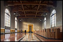 Hall in Union Station. Los Angeles, California, USA