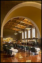 Central hall in Union Station. Los Angeles, California, USA (color)