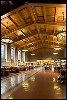 Interior of Union Station. Los Angeles, California, USA (color)