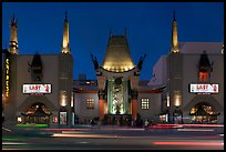 Grauman Chinese Theatre at dusk. Hollywood, Los Angeles, California, USA ( color)