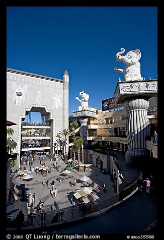 Hollywood and Highland shopping and entertainment complex. Hollywood, Los Angeles, California, USA (color)