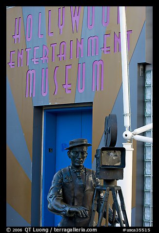 Entrance of the Hollywood Entertainment Museum. Hollywood, Los Angeles, California, USA (color)