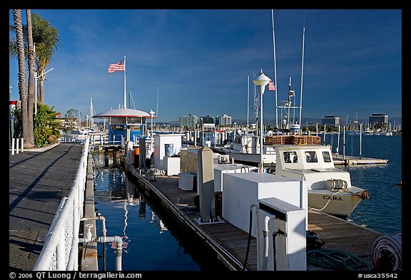 Harbor. Marina Del Rey, Los Angeles, California, USA (color)
