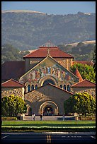 Memorial Church and foothills, late afternoon. Stanford University, California, USA ( color)