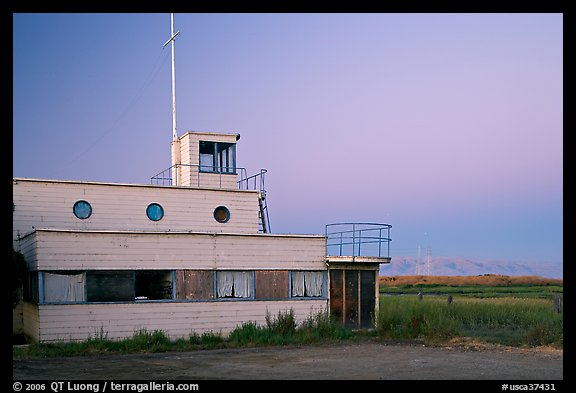 Old yacht club, Baylands Park. Palo Alto,  California, USA (color)