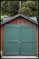 Hewlett-Packard garage, birthplace of Silicon Valley. Palo Alto,  California, USA (color)