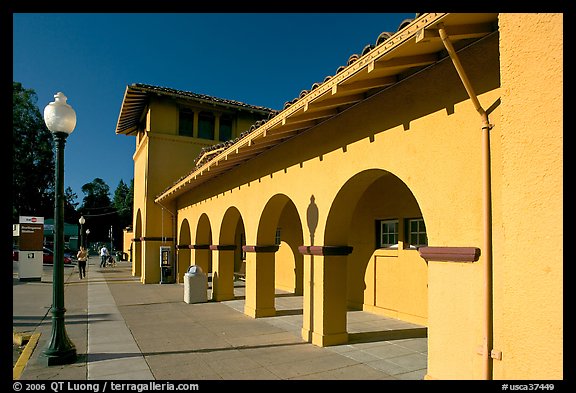 Former Southern Pacific Railroad depot. Burlingame,  California, USA