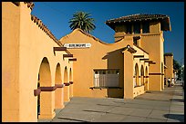 Burlingame railroad station. Burlingame,  California, USA