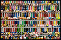 Set of Pez dispensers, Museum of Pez memorabilia. Burlingame,  California, USA