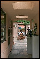 Art gallery with courtyard. Half Moon Bay, California, USA (color)