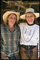 Horsewomen, Parchers Camp. California, USA