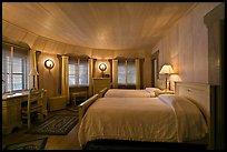 Bedroom, Vikingsholm castle, South Lake Tahoe, California. USA ( color)