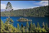 Fannette Island, Emerald Bay, California. USA (color)