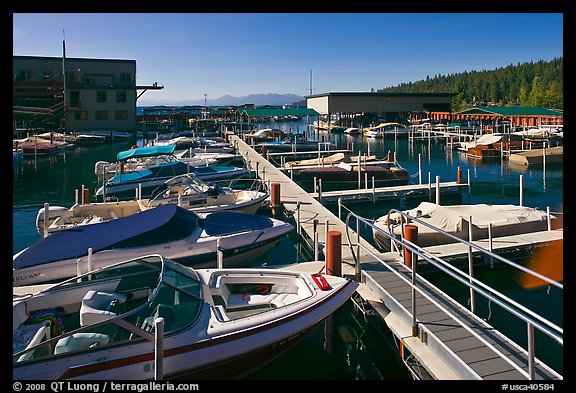 Sunnyside marina, West Shore, Lake Tahoe , California. USA (color)