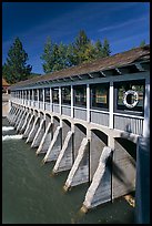 Flat Slab Butteress Lake Tahoe Dam, California. USA ( color)