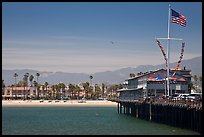 West Beach and Wharf. Santa Barbara, California, USA