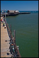 Stearns Wharf from above. Santa Barbara, California, USA (color)