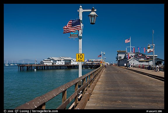 Stearns Wharf. Santa Barbara, California, USA (color)