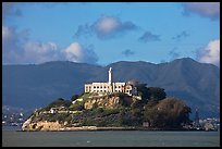 Alcatraz Island and prison. San Francisco, California, USA (color)