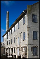 Industrial building, Alcatraz Island. San Francisco, California, USA (color)