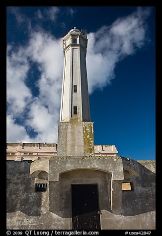 Lighthouse, Alcatraz  Penitentiary. San Francisco, California, USA