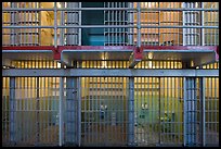 Prison cells, Alcatraz Penitentiary interior. San Francisco, California, USA (color)