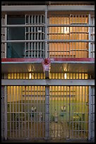Cells inside Alcatraz prison. San Francisco, California, USA