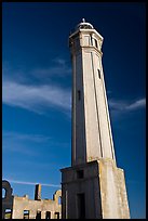 Lighthouse, Alcatraz Island. San Francisco, California, USA