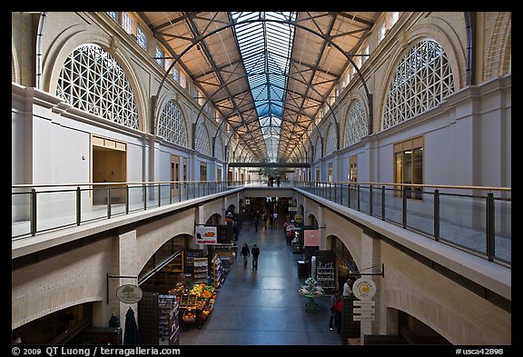 Interior, Ferry Building. San Francisco, California, USA