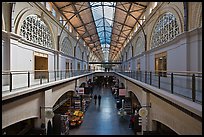 Interior, Ferry Building. San Francisco, California, USA (color)