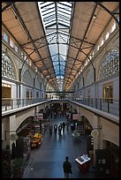 Main gallery inside Ferry Building. San Francisco, California, USA