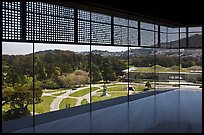 View over California Academy of Sciences building from top of De Young museum. San Francisco, California, USA ( color)