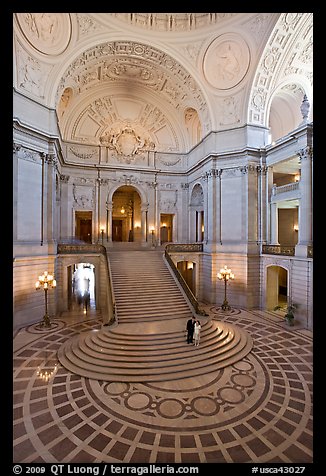 City Hall rotunda interior. San Francisco, California, USA