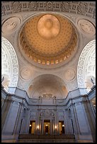 Rotunda and Dome, City Hall. San Francisco, California, USA (color)