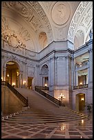 City Hall interior. San Francisco, California, USA (color)