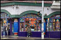 Colorful corner store. San Francisco, California, USA (color)