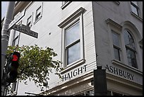 Corner of  Haight Street and Ashbury Street. San Francisco, California, USA