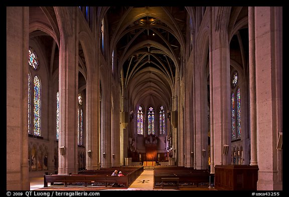 Grace Cathedral interior. San Francisco, California, USA